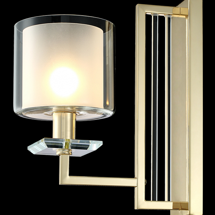 Бра Crystal Lux NICOLAS AP1 GOLD/WHITE